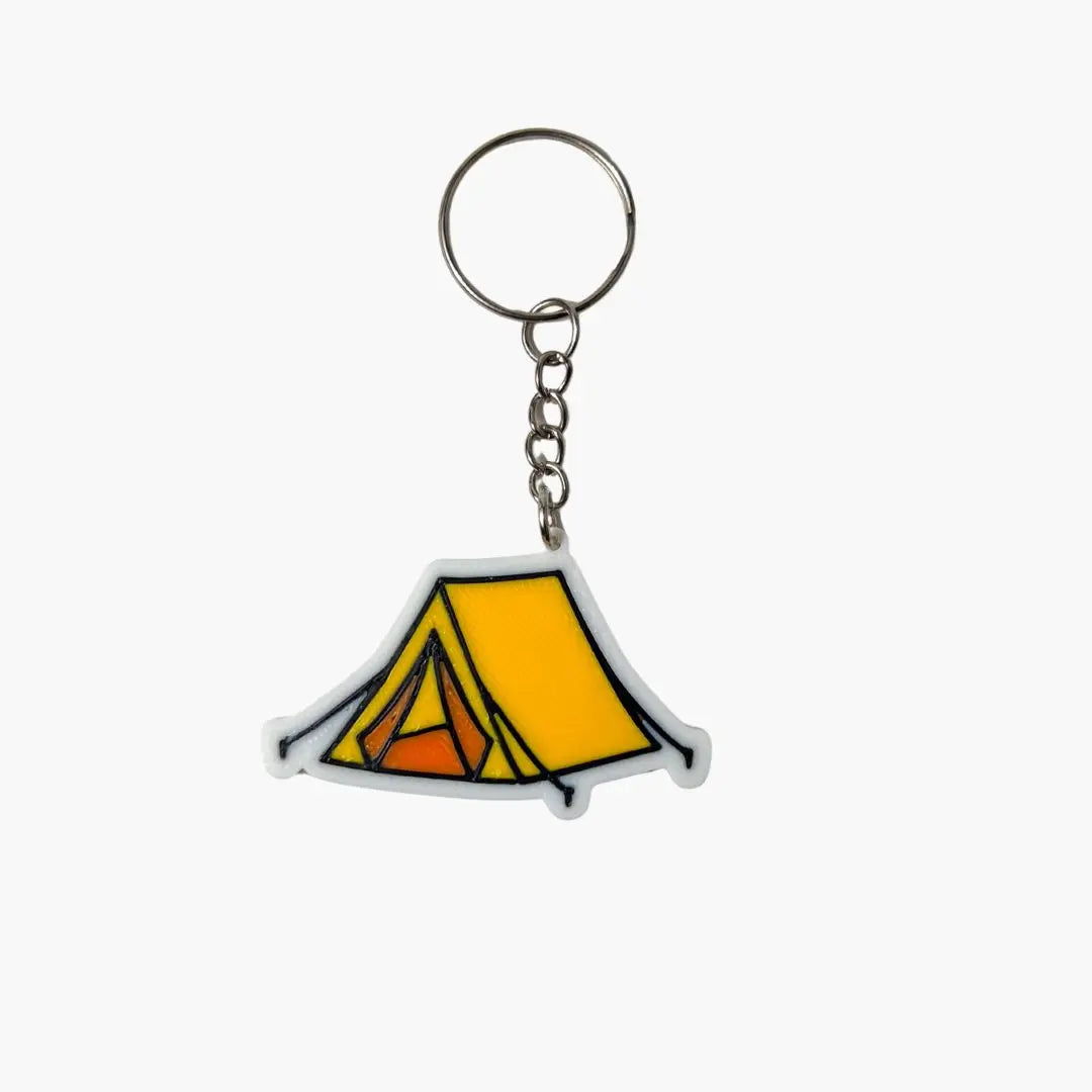 Tent Keychain WiseTap | Camping Tent NFC Keychain for Campers & Forest Lovers