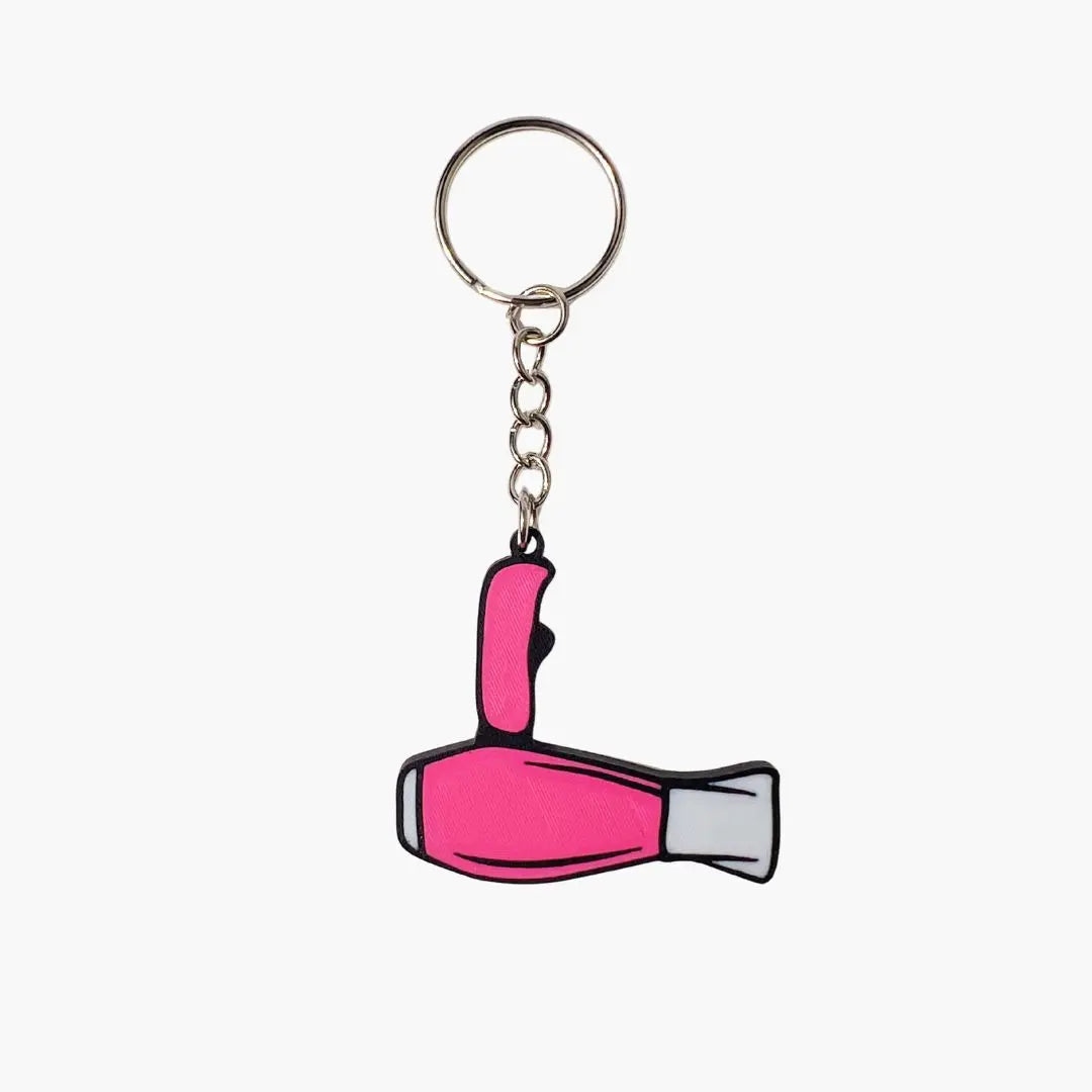 WiseTap | Pink Hair Dryer NFC Keychain