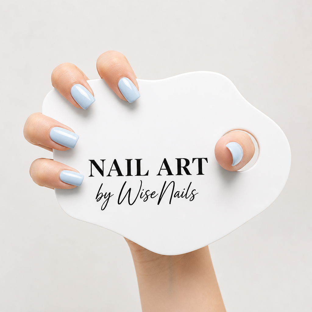 Nail Tech Nail Art Photo Prop WiseTap white glossy NAIL ART by WiseNails