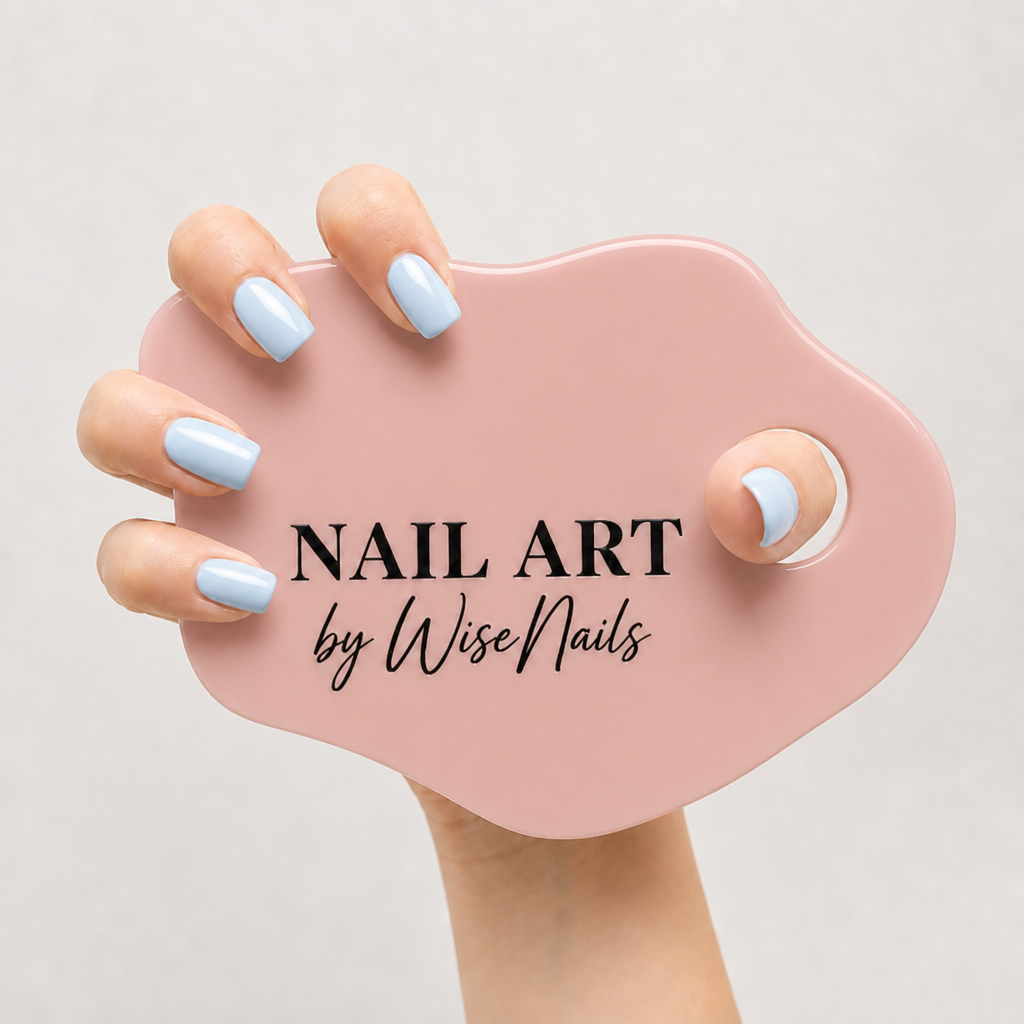 Nail Tech Nail Art Photo Prop WiseTap pink glossy NAIL ART by WiseNails