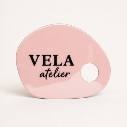 Custom Acrylic Nail Photo Prop WiseTap pink glossy palette front