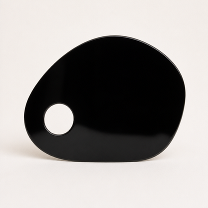 Custom Acrylic Nail Photo Prop WiseTap black glossy palette back