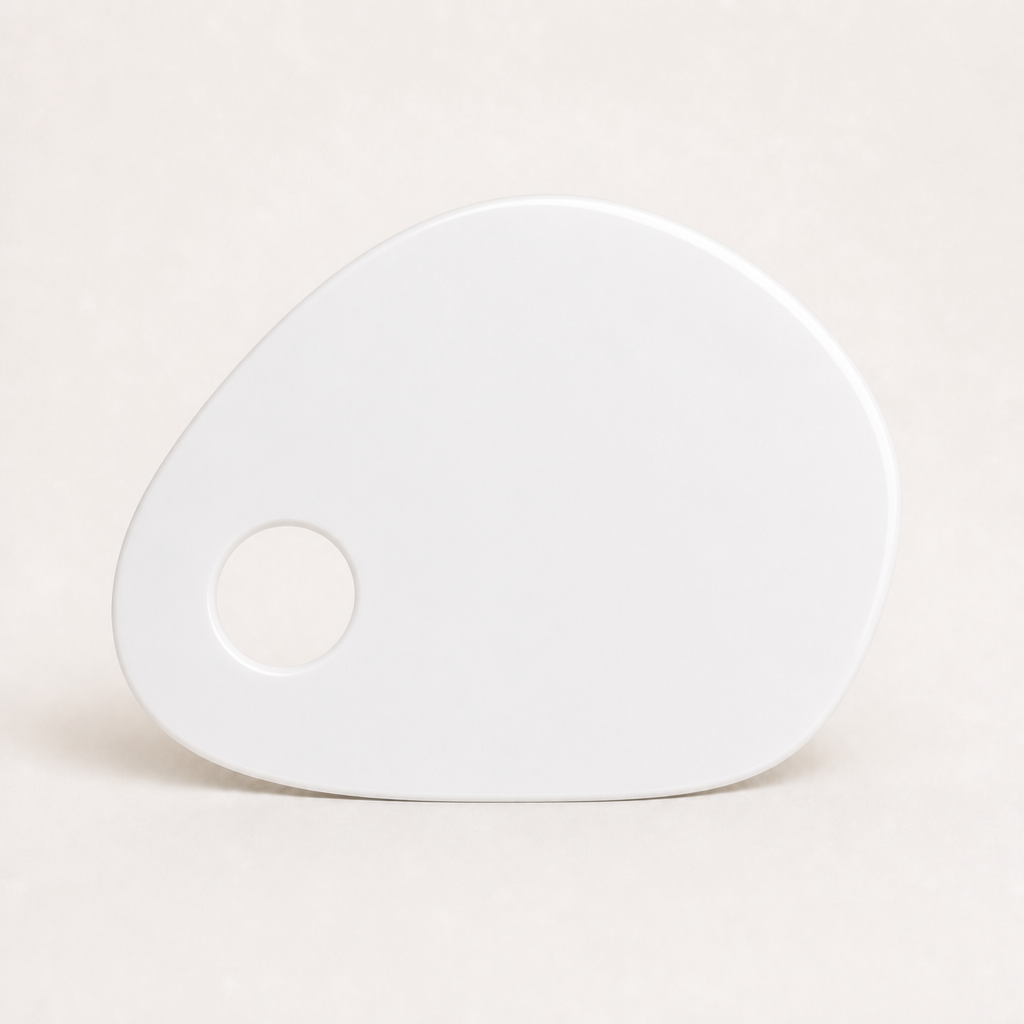 Custom Acrylic Nail Photo Prop WiseTap white glossy palette back