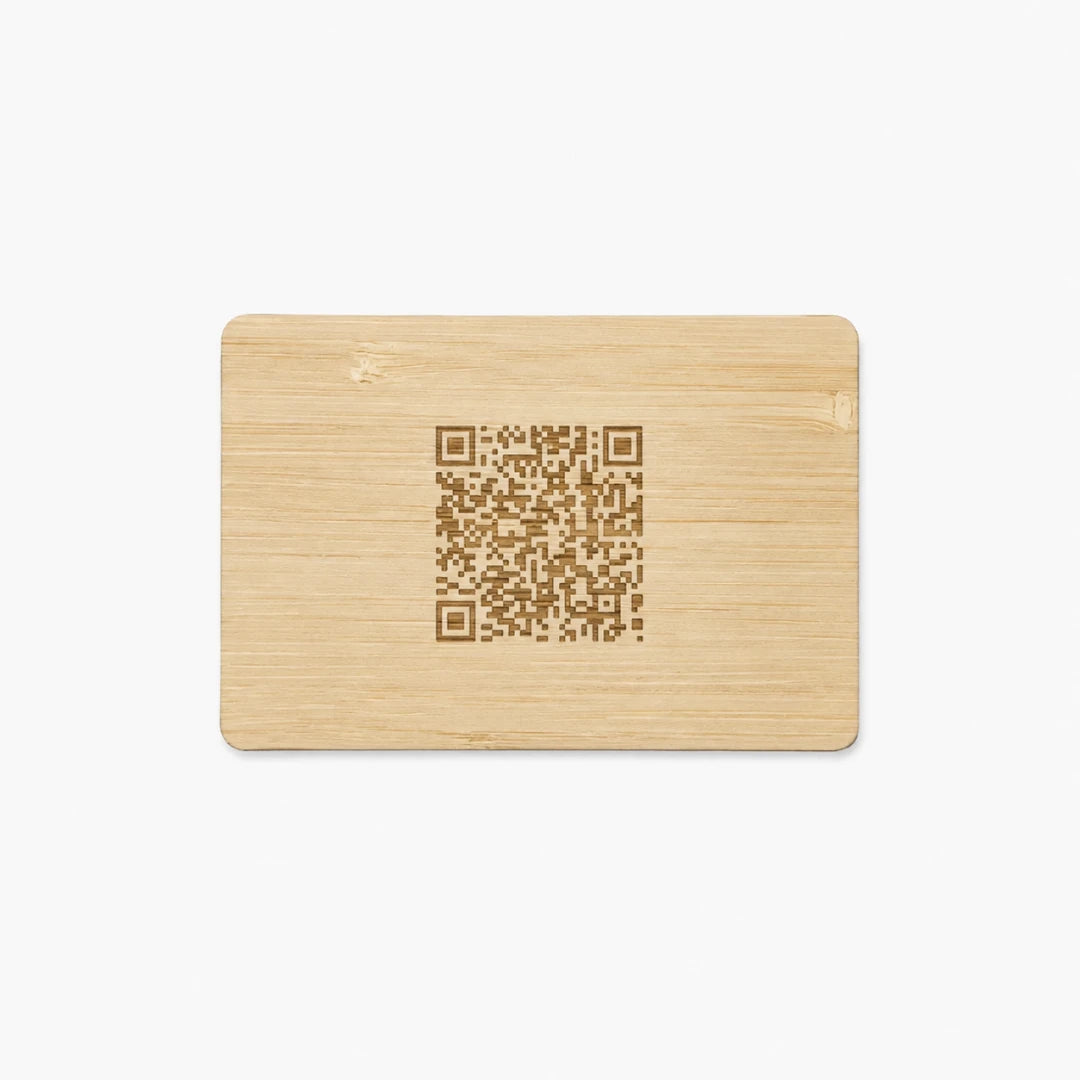 Personalised Bamboo NFC Business Card