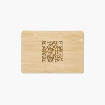 Personalised Bamboo NFC Business Card
