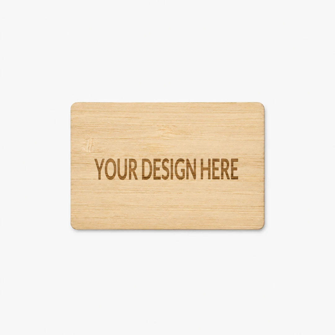 Personalised Bamboo NFC Business Card