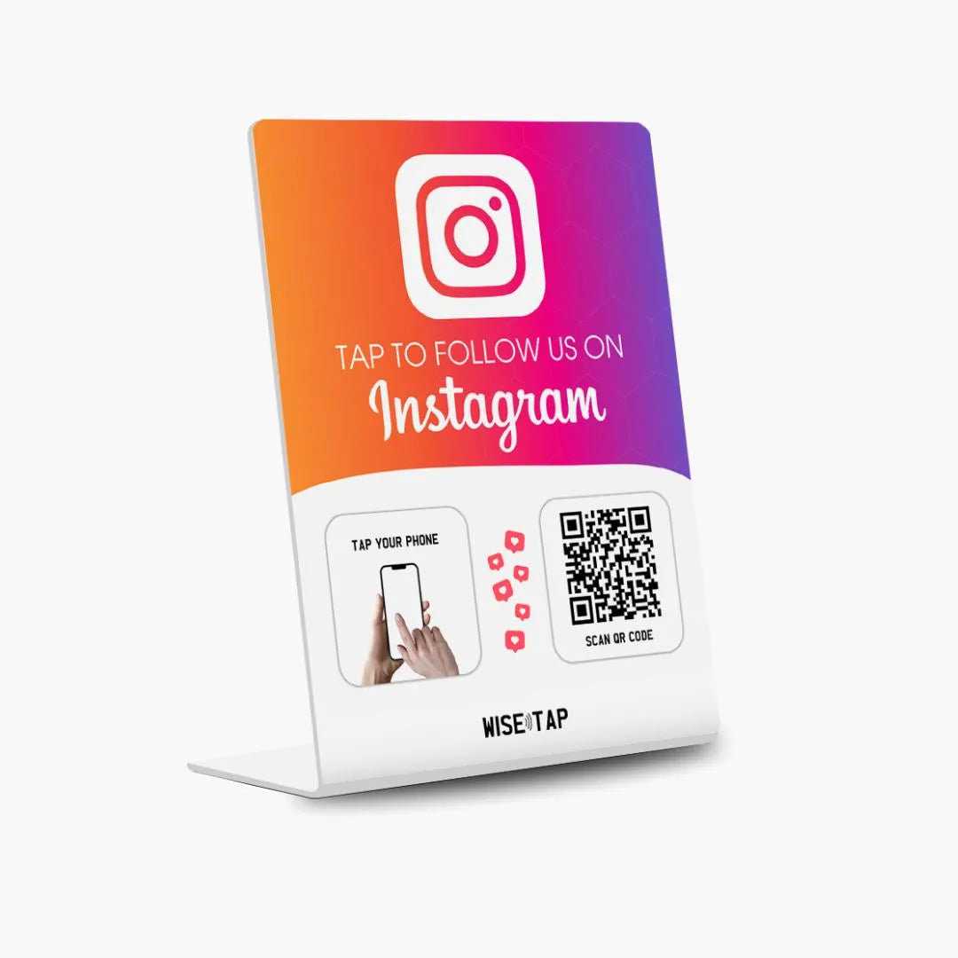 NFC Stand - Connected to Your Instagram account page