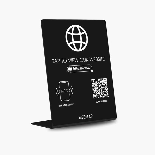 Website NFC Stand - Send your customers to Your Website link with a single tap.